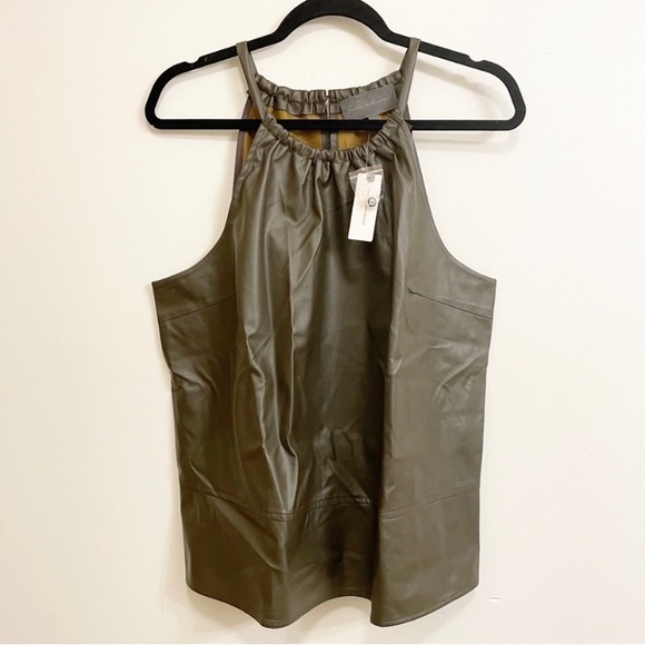 Anthropology | NWT!! Safya Faux Leather Tank - Picture 4 of 11